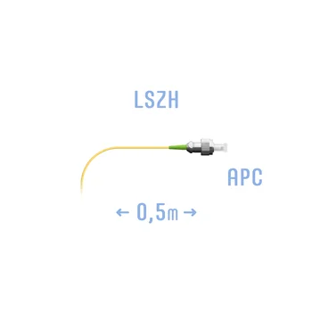 Пигтейл FC/APC SM (0.9) 0,5 m Пигтейл FC/APC SM (0.9) 0,5 m